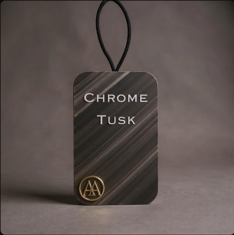 (Pre-Order 4 weeks) Chrome Tusk Car Freshener